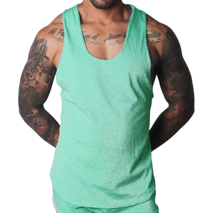 Flash Green Tank by Gigo Underwear