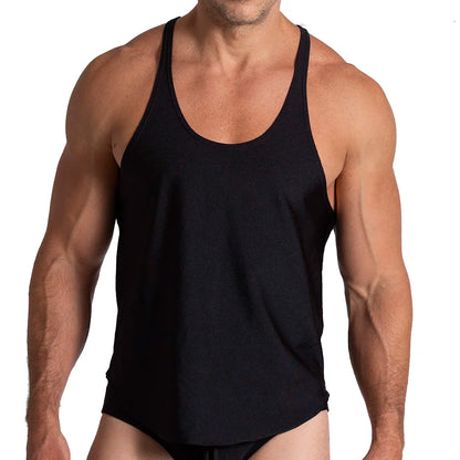 Flashing Black Tank by Gigo Underwear