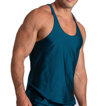 Flashing Green Tank back view by Gigo Underwear