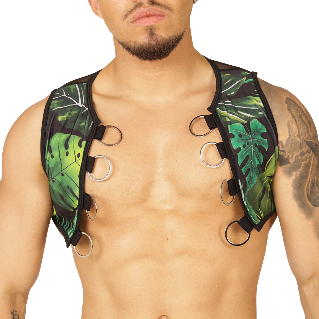 FOREST VEST HARNESS - Men's Fetish Harness with Bold Design