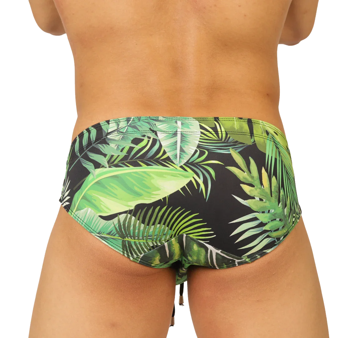 Forest Swimbrief back view by Gigo Underwear
