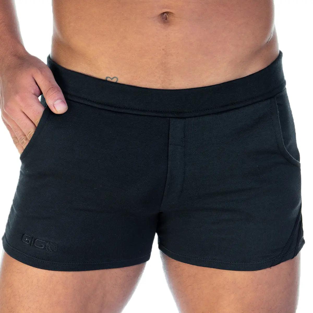 FOREVER HEAVY BLACK BLACK SHORT - Gigo Underwear