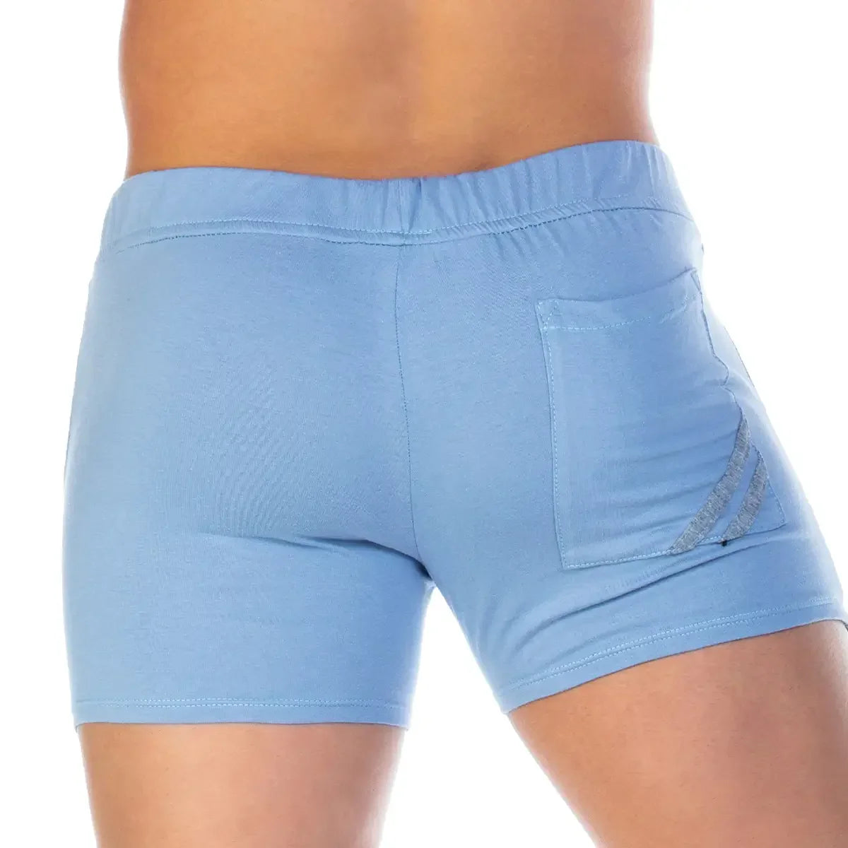 Forever Blue Gray Short front view by Gigo Underwear