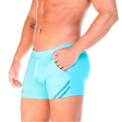 Forever Blue Ligth Short front view by Gigo Underwear