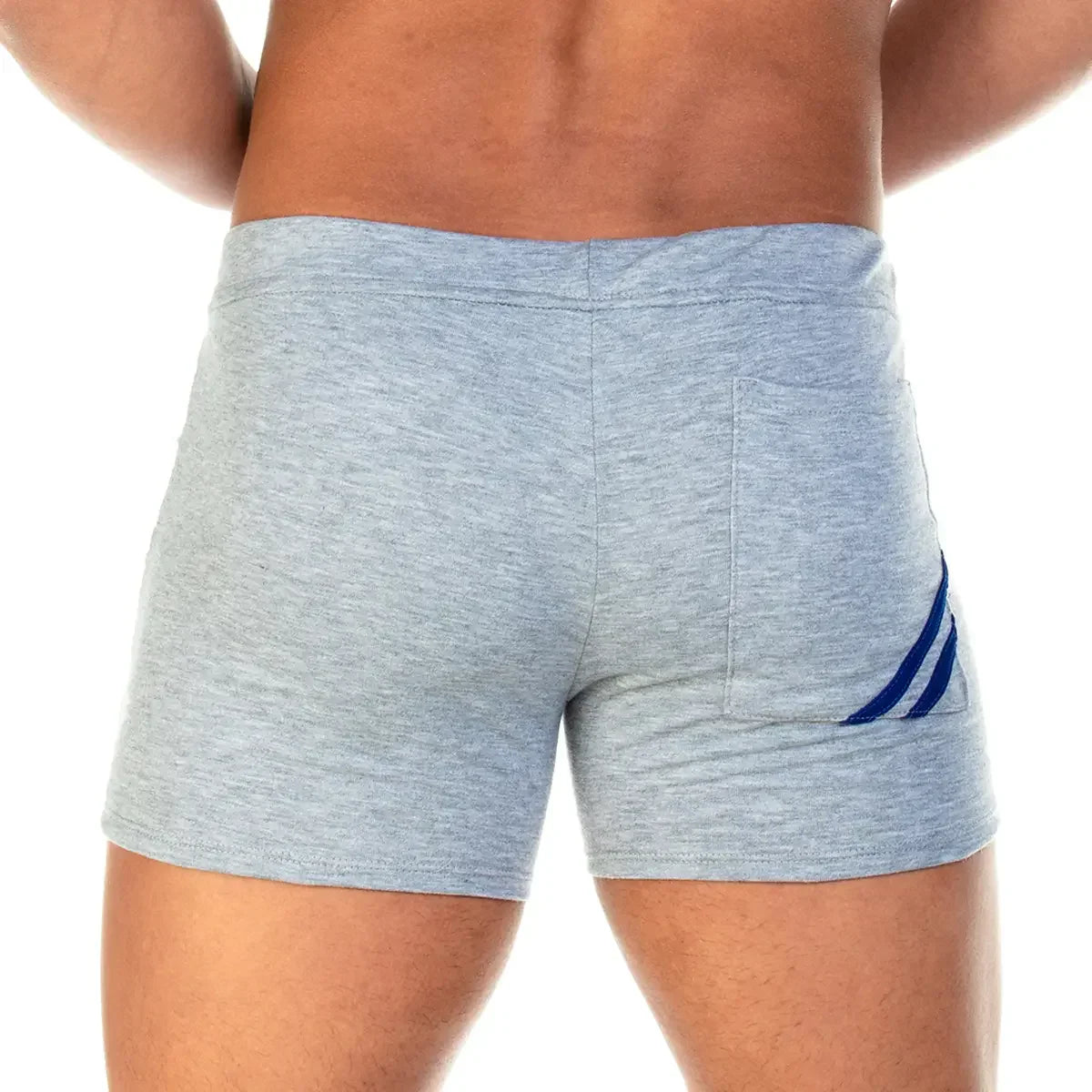 Forever Gray Blue Short front view by Gigo Underwear