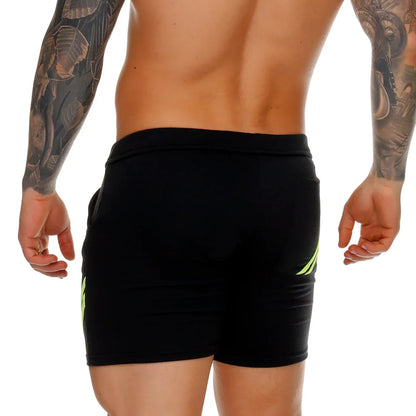 Forever Long Black Short front view by Gigo Underwear