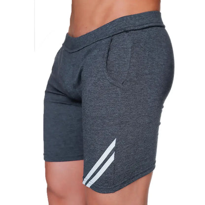 Forever Long Gray Short front view by Gigo Underwear