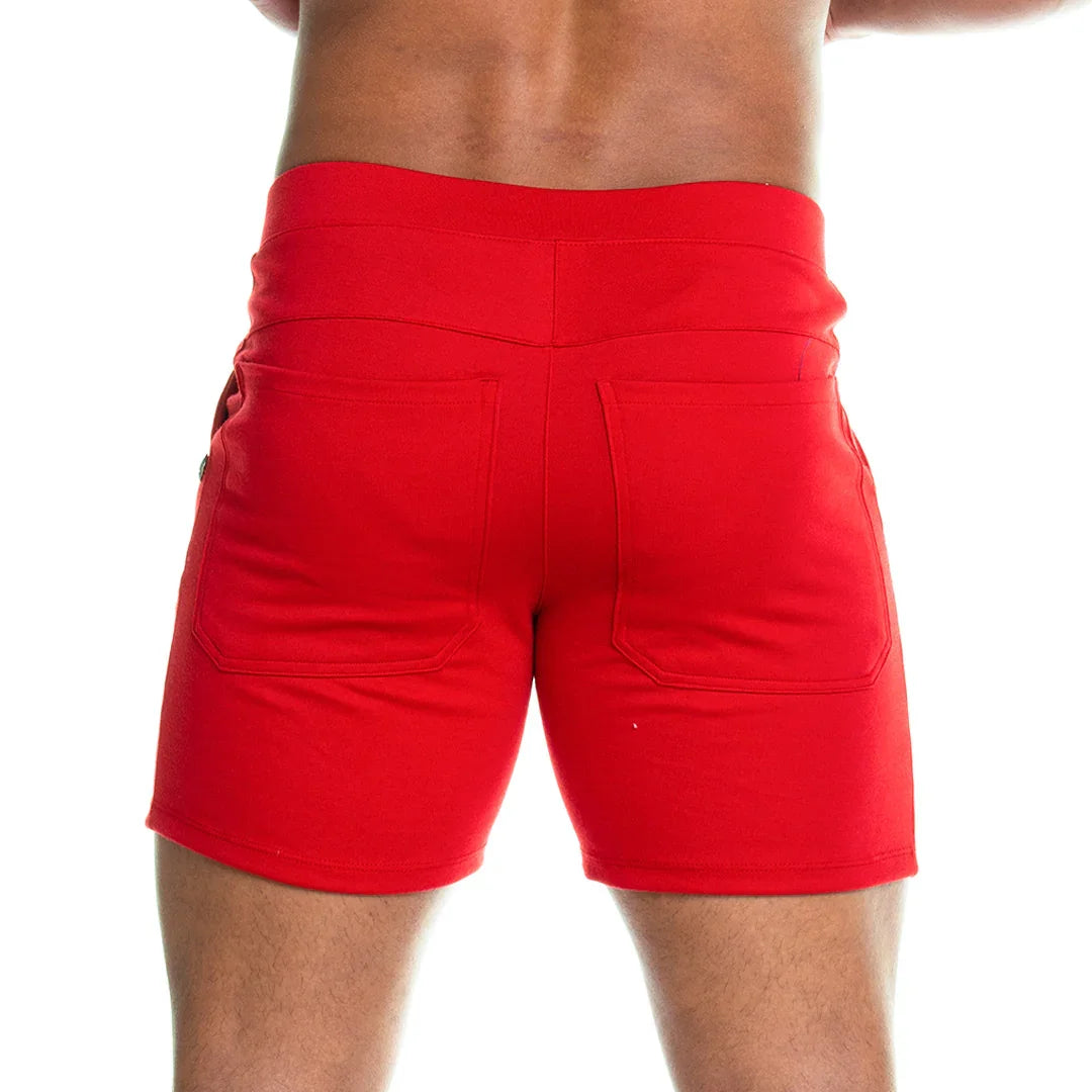 Formal Red Short back view by Gigo Underwear