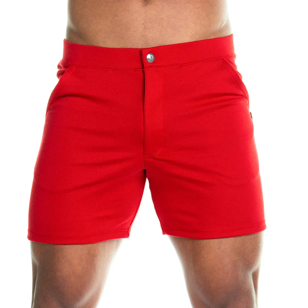 Formal Red Short front view by Gigo Underwear