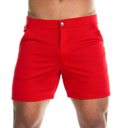 Formal Red Short front view by Gigo Underwear
