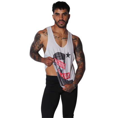 Freddie Tank on model by Gigo Underwear