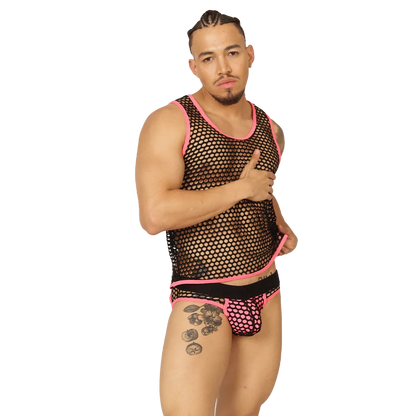 Fresh Fuchsia Tank back view by Gigo Underwear