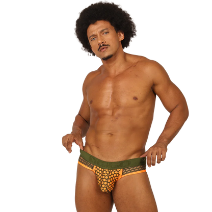 Fresh Orange Brief back view by Gigo Underwear