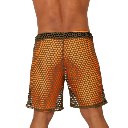 FRESH ORANGE SHORT - Bold Men's Brief with Contrasting Waistband