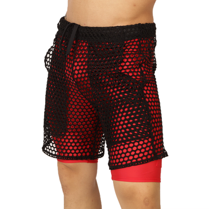FRESH RED SHORT - Bold Men's Brief with Contrasting Waistband