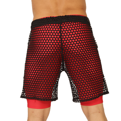 FRESH RED SHORT - Bold Men's Brief with Contrasting Waistband