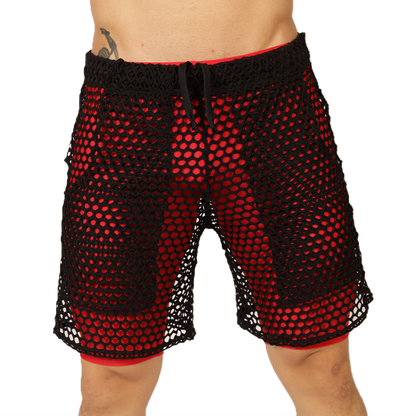 FRESH RED SHORT - Bold Men's Brief with Contrasting Waistband