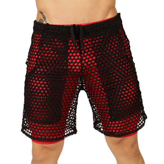 FRESH RED SHORT - Bold Men's Brief with Contrasting Waistband