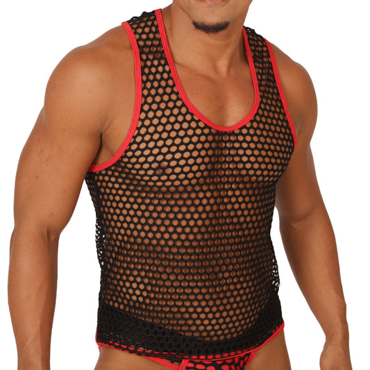 FRESH RED TANK - Men's Fetish Bodywear with Sexy Details