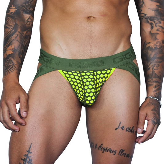 FRESH YELLOW JOCKSTRAP - Sexy Men's Jockstrap with Contrast Waistband