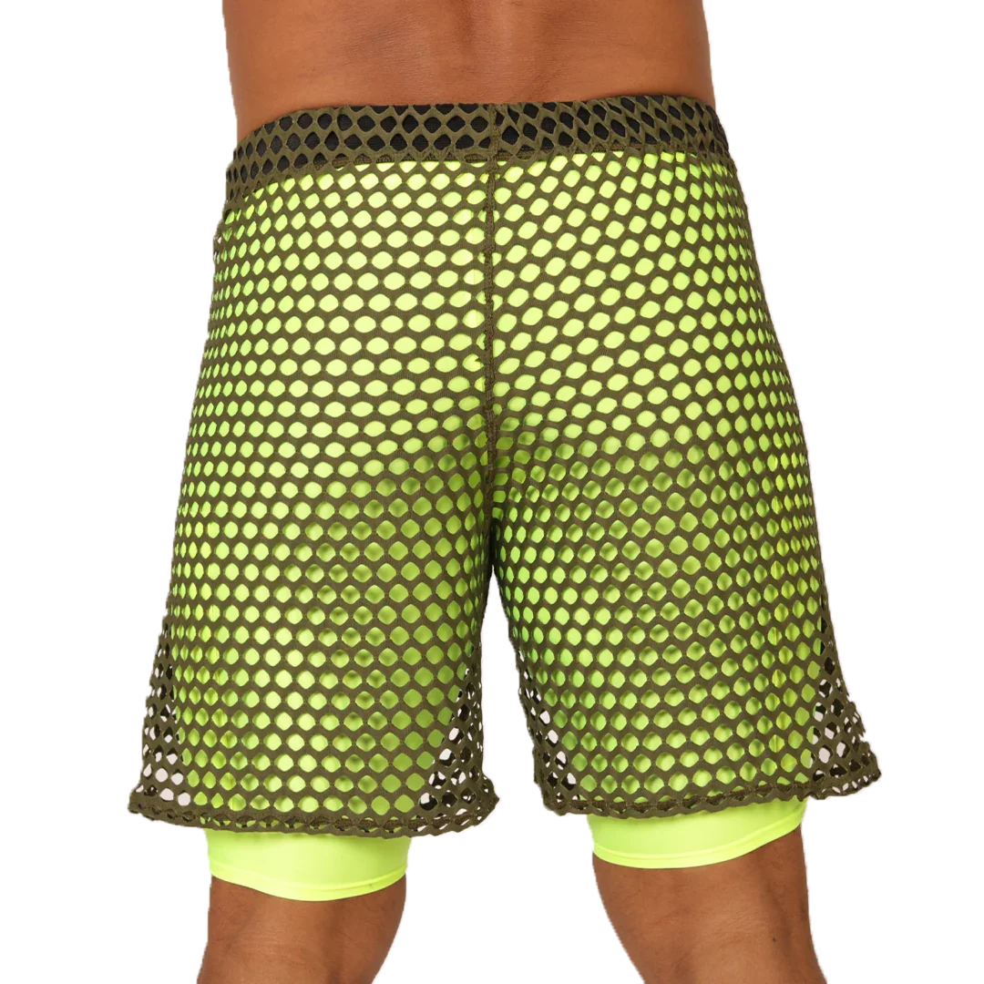 Fresh Yellow Short back view by Gigo Underwear