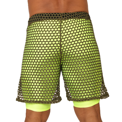 Fresh Yellow Short back view by Gigo Underwear