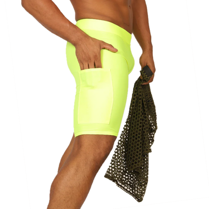 Fresh Yellow Short front view by Gigo Underwear
