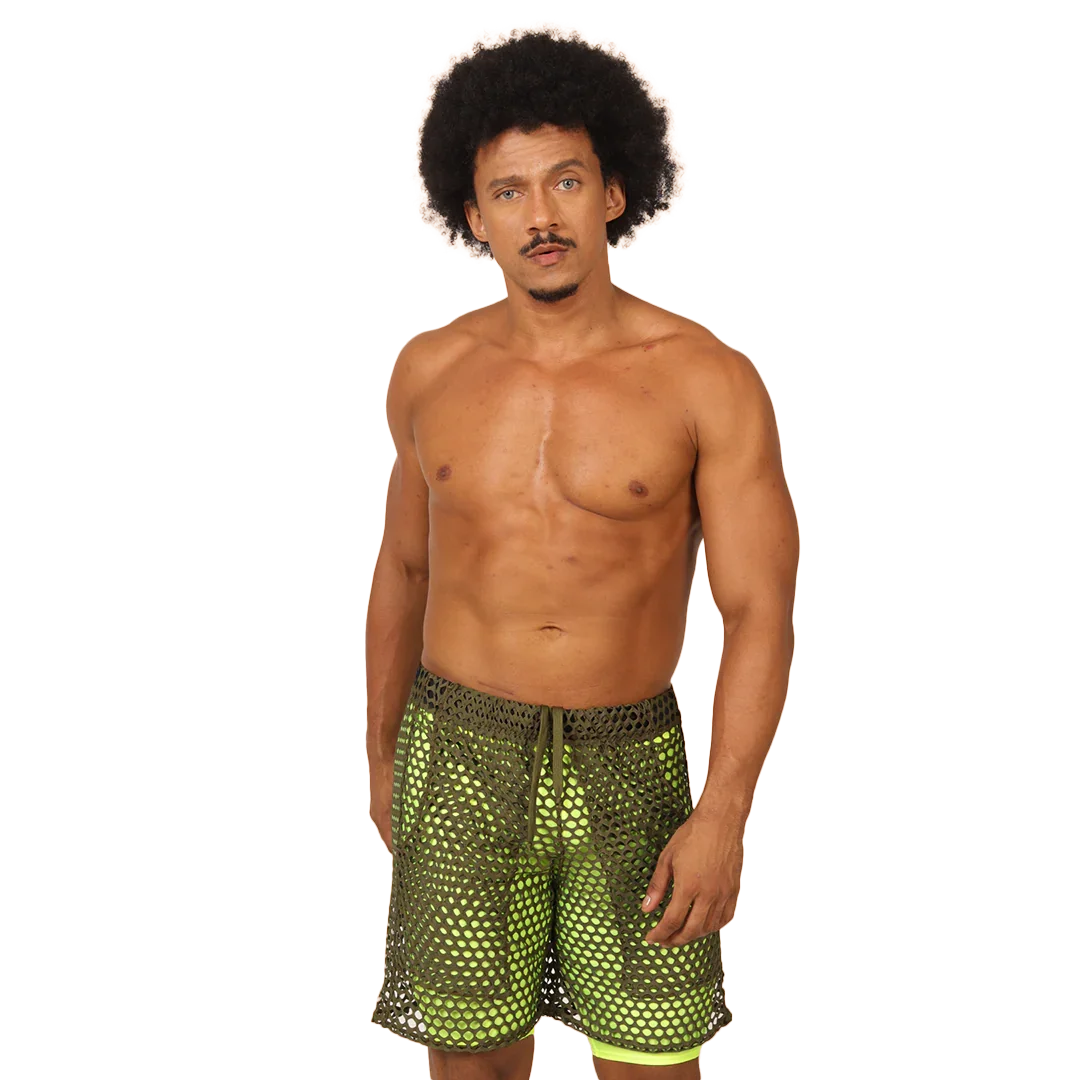 Fresh Yellow Short on model by Gigo Underwear