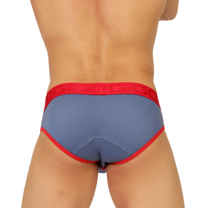 Garoto Blue Brief back view by Gigo Underwear