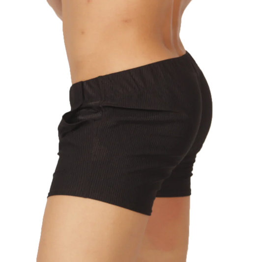 Glow Black Short front view by Gigo Underwear