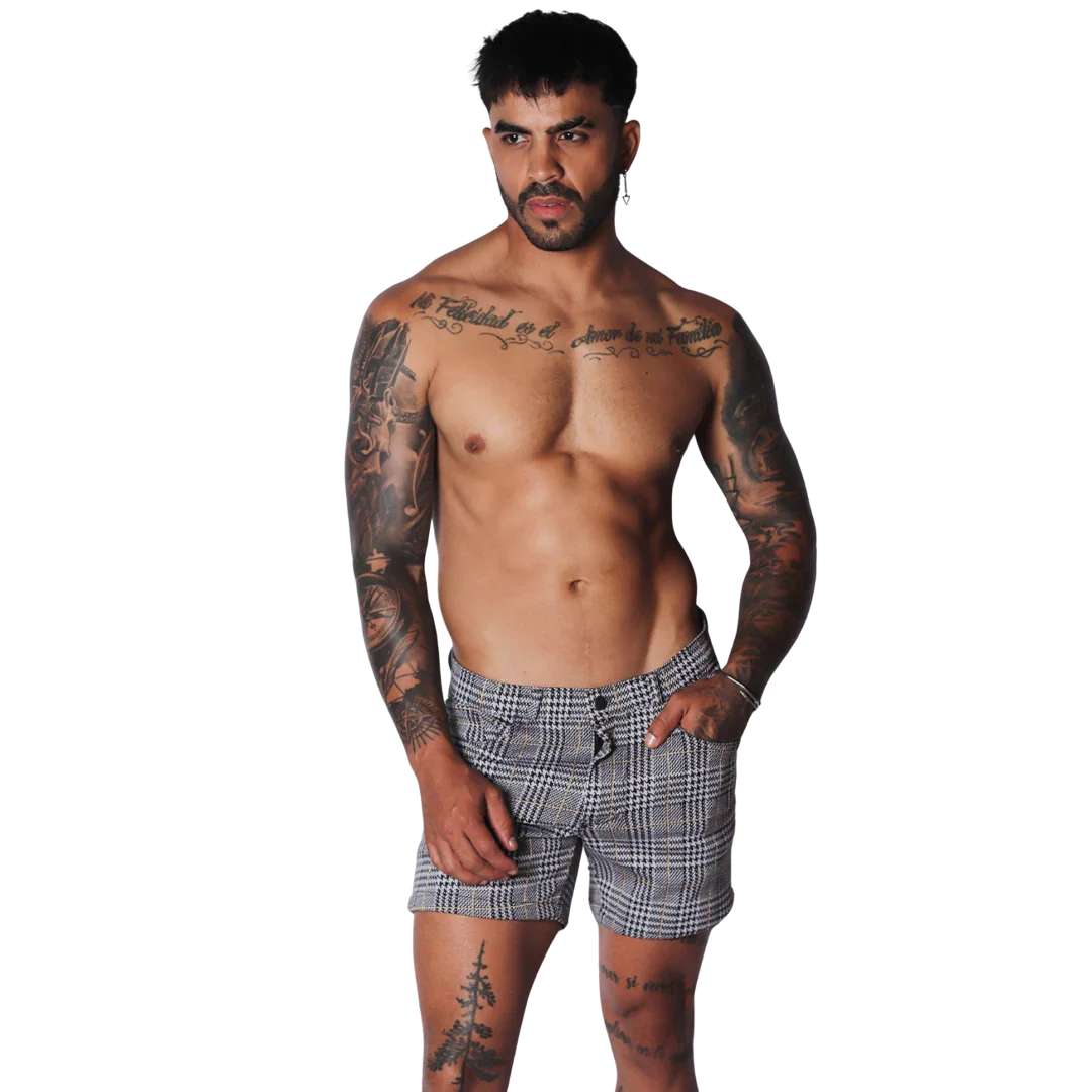 Sunday Gold Short on model by Gigo Underwear