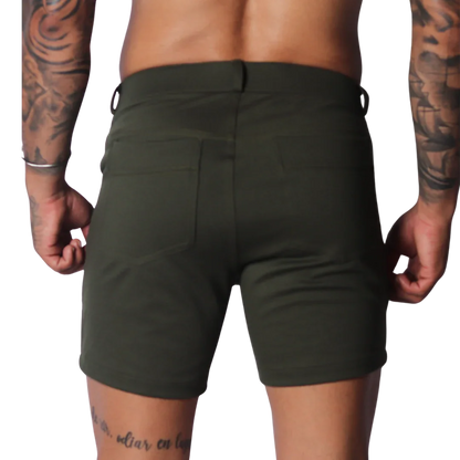Sunday Green Short back view by Gigo Underwear