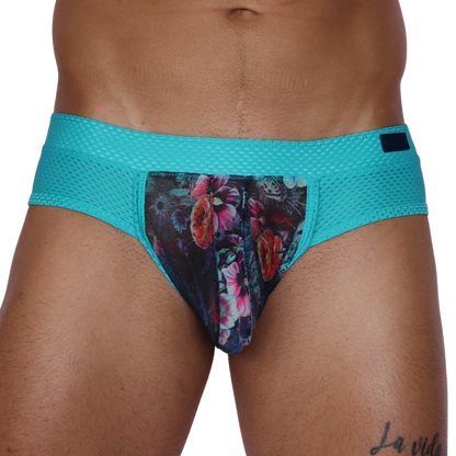 Garden Blue Brief by Gigo Underwear