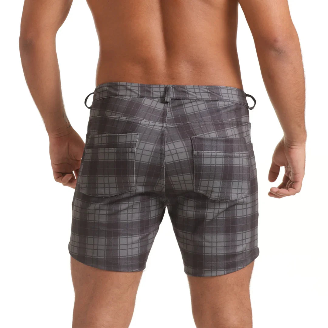 Harvard Gray Short front view by Gigo Underwear