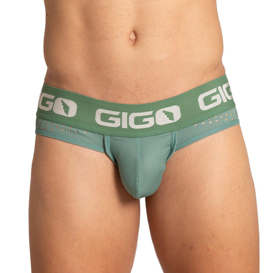 HIBRID GREEN BRIEF JOCK - Gigo Underwear & MensWear