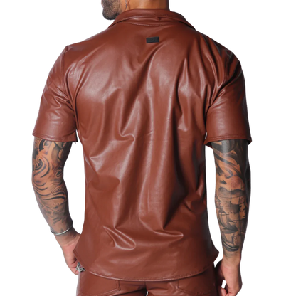 Hide Brown Shirt back view by Gigo Underwear