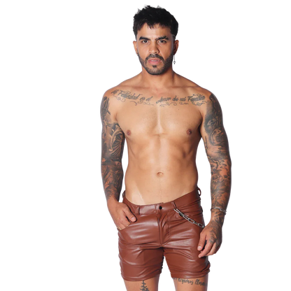 Hide Brown Short on model by Gigo Underwear