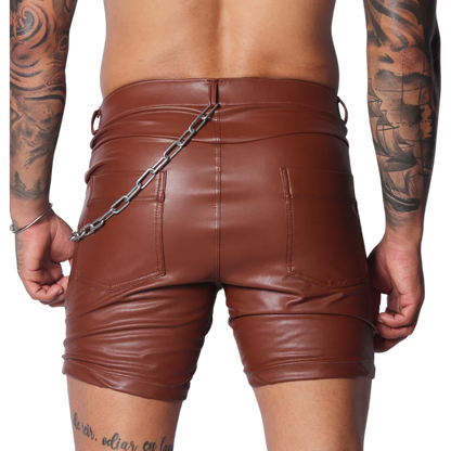 Hide Brown Short back view by Gigo Underwear