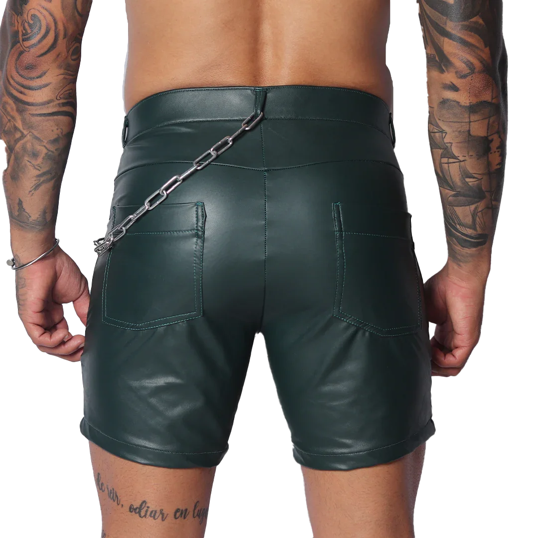 Hide Green Short back view by Gigo Underwear