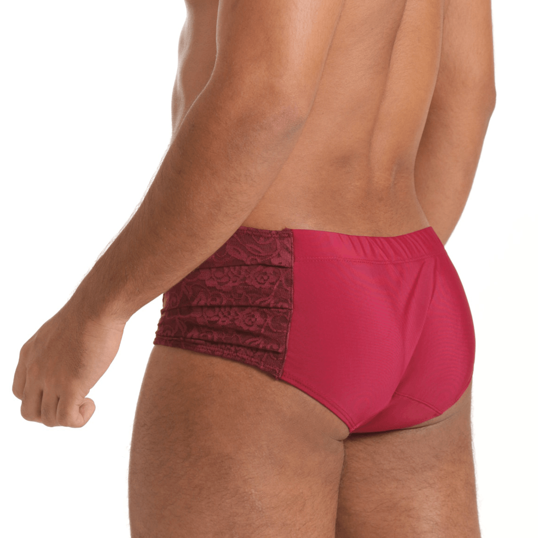 HINDU WINE SWIM BRIEF - Wine swimsuit for men