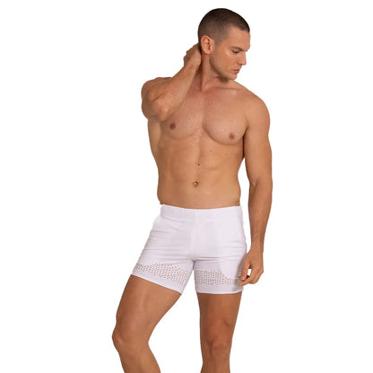 Hole White Beachwear on model by Gigo Underwear
