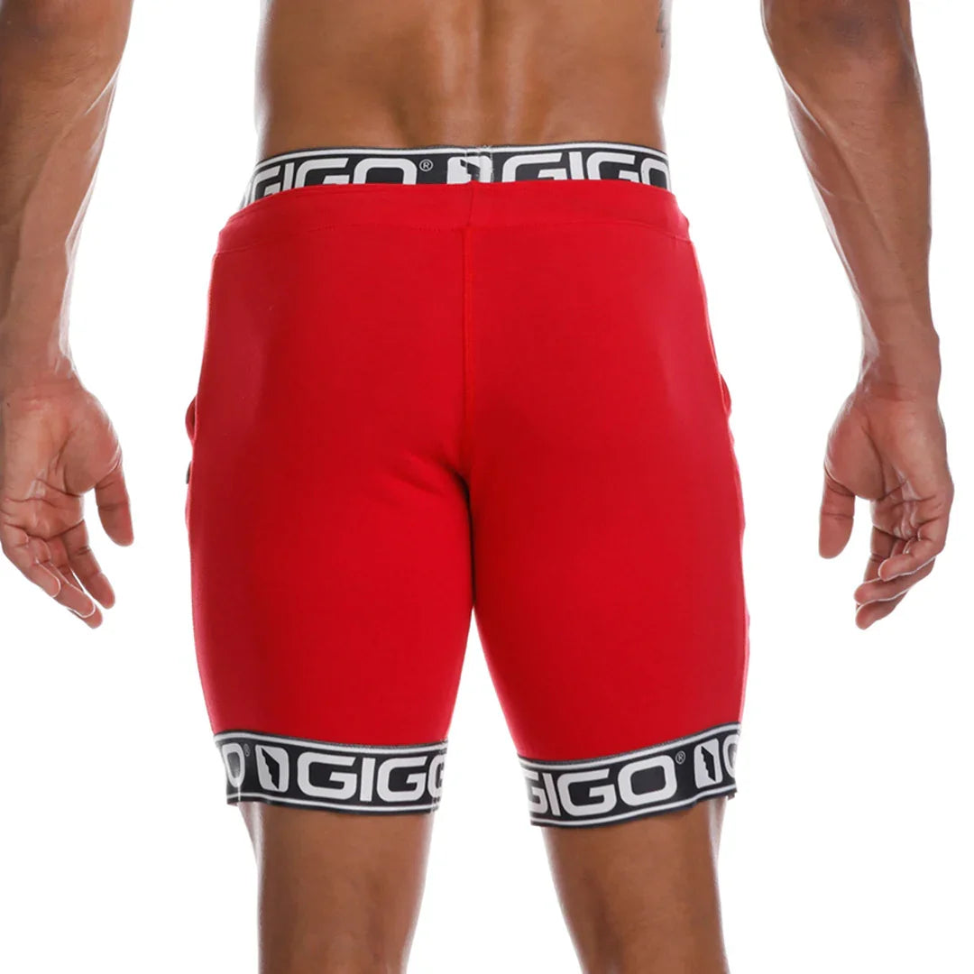 Id Red Short front view by Gigo Underwear