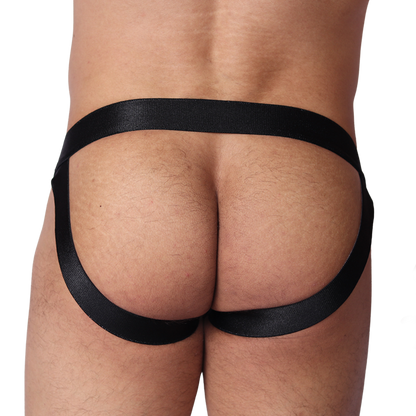 Illusion Black Jockstrap back view by Gigo Underwear
