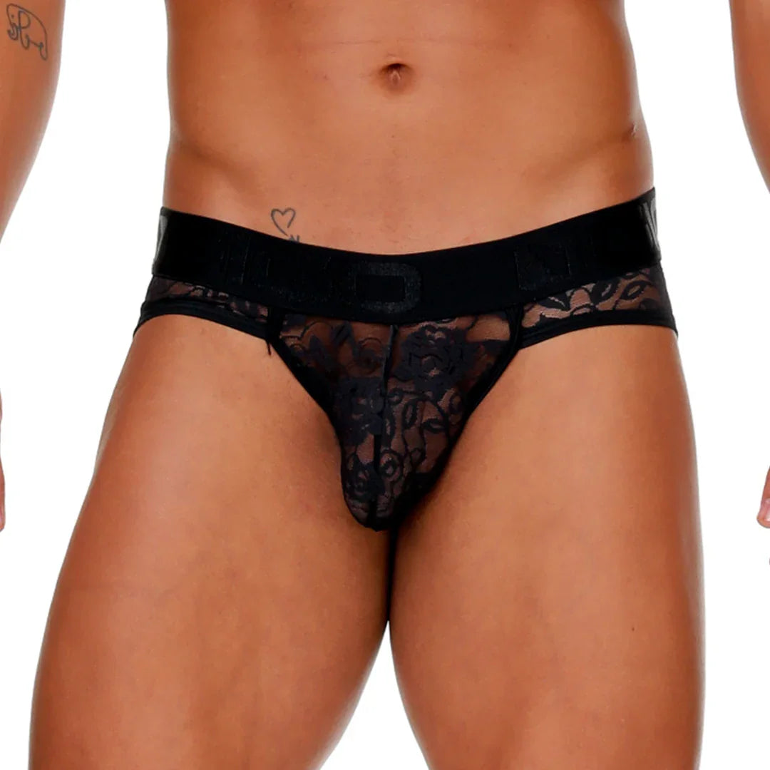 Female Black Brief Jockstrap by Gigo Underwear