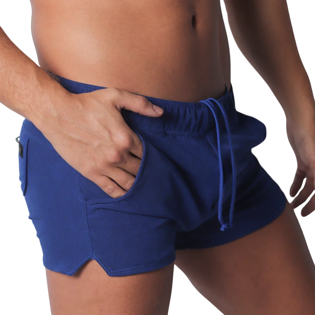 Jurly Blue Short front view by Gigo Underwear