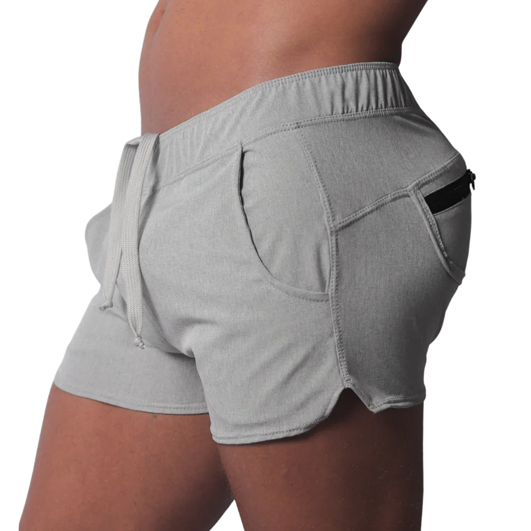 Jurly Gray Short front view by Gigo Underwear