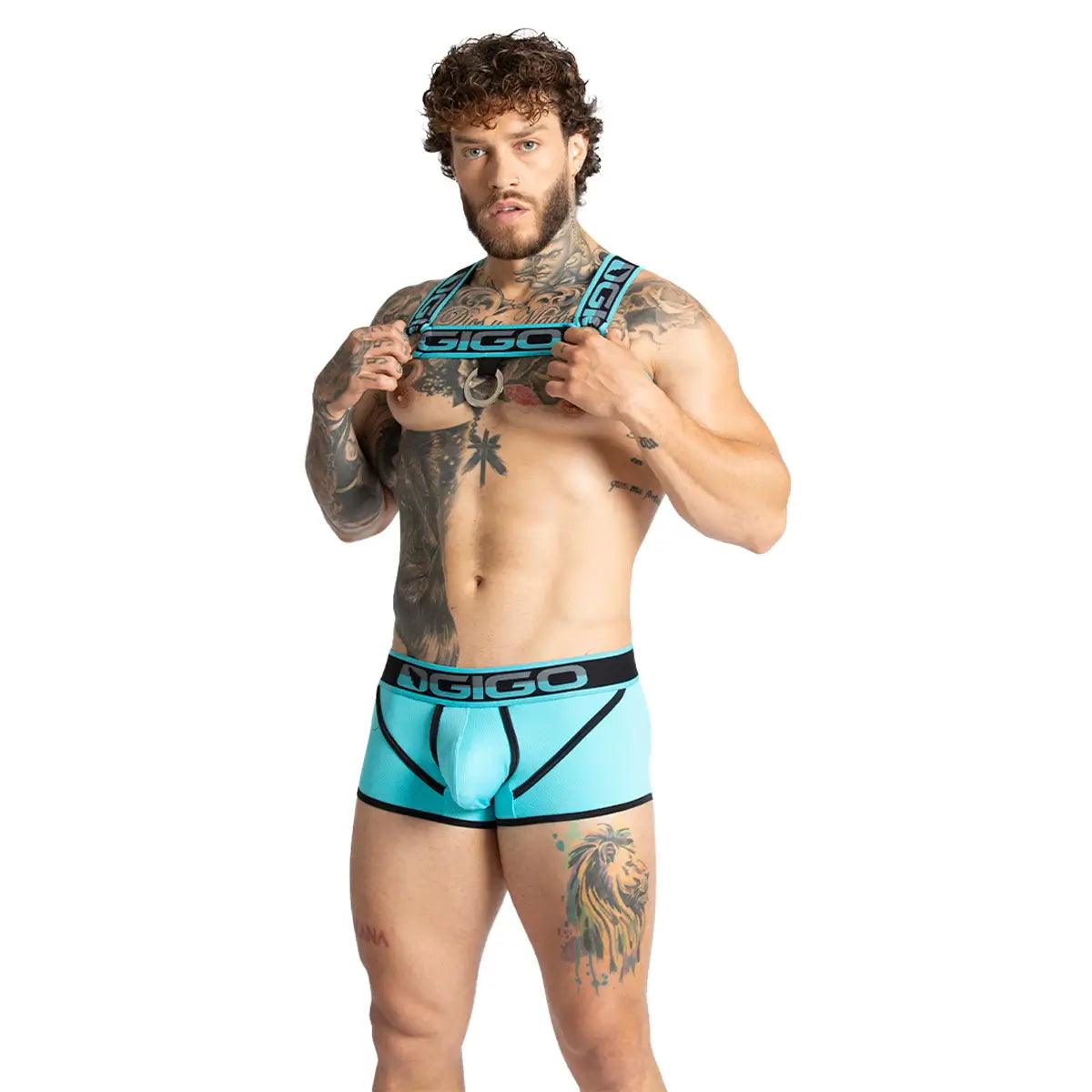 KARMA BLUE HARNESS - Gigo Underwear & MensWear