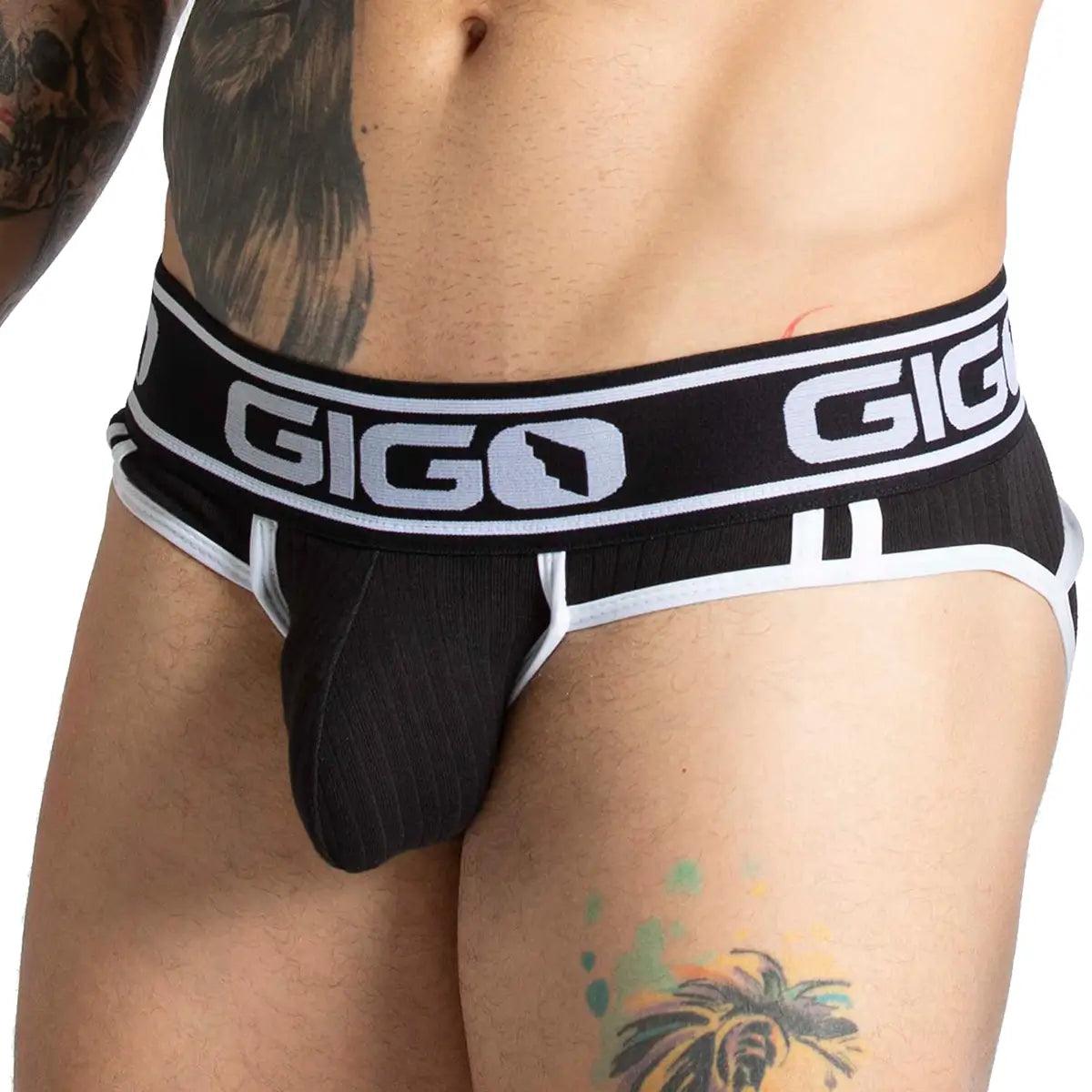 KHANAL BLACK BRIEF JOCK - Gigo Underwear & MensWear