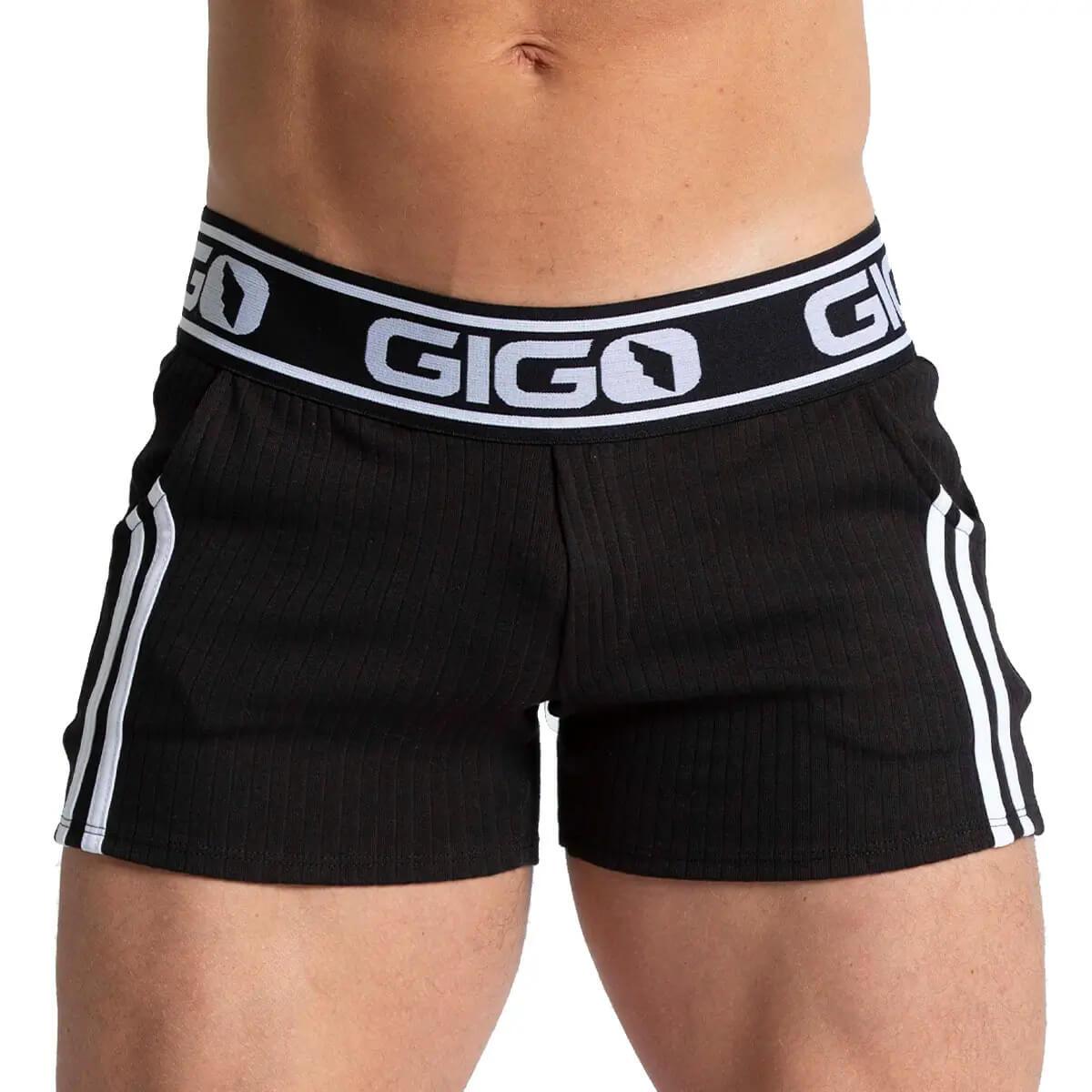 KHANAL BLACK SHORT - Gigo Underwear