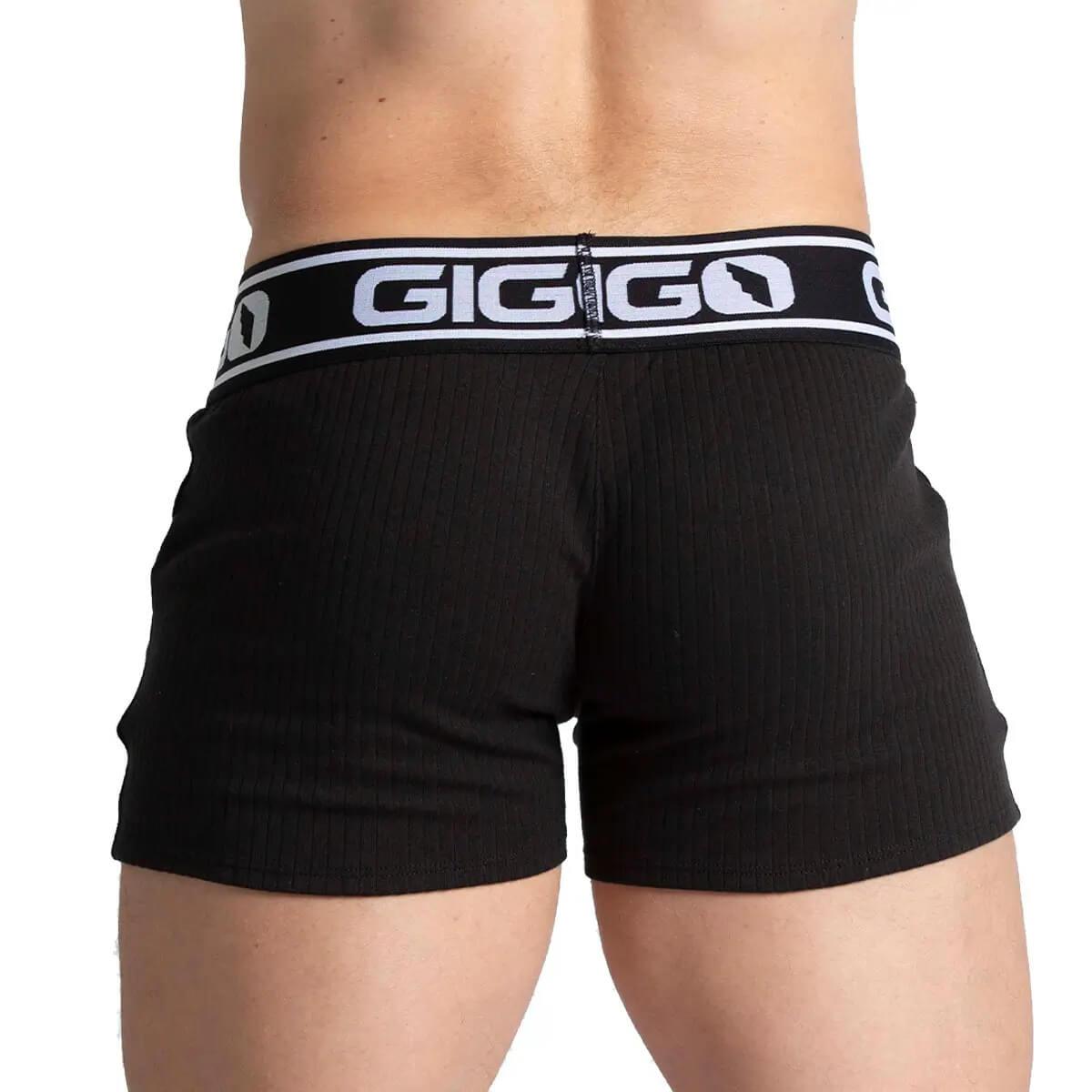 KHANAL BLACK SHORT - Gigo Underwear